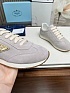 Женские замшевые кроссовки Prada Premium - Grey