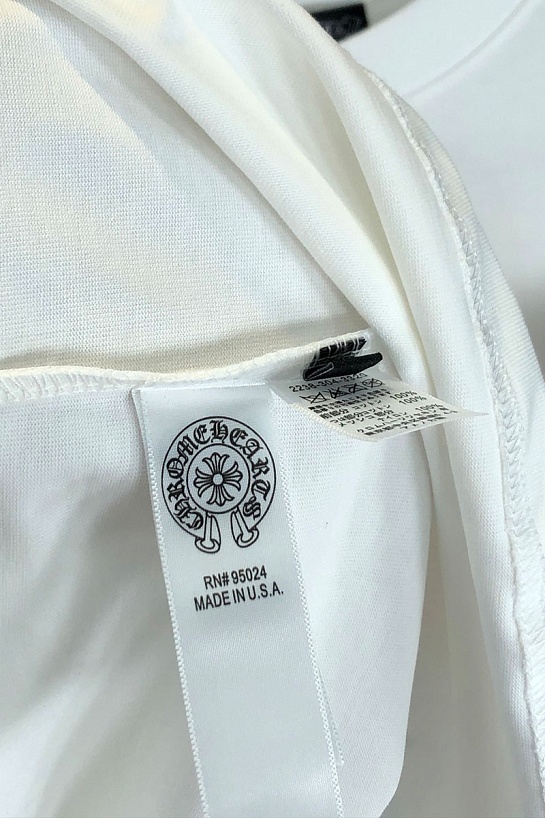 Белая оверсайз футболка Chrome Hearts Premium