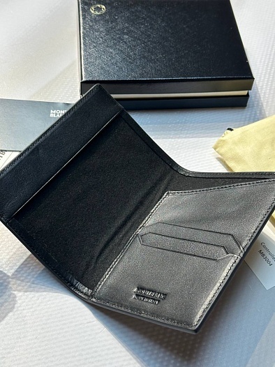 Кожаная обложка для паспорта Montblanc Premium 14x10 см   