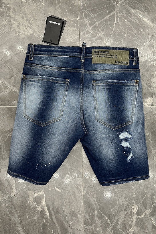 Синие джинсовые шорты Dsquared2