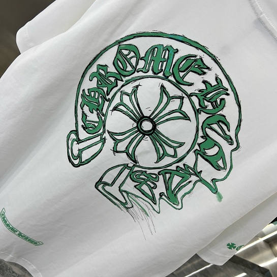 Белая оверсайз футболка Chrome Hearts Premium