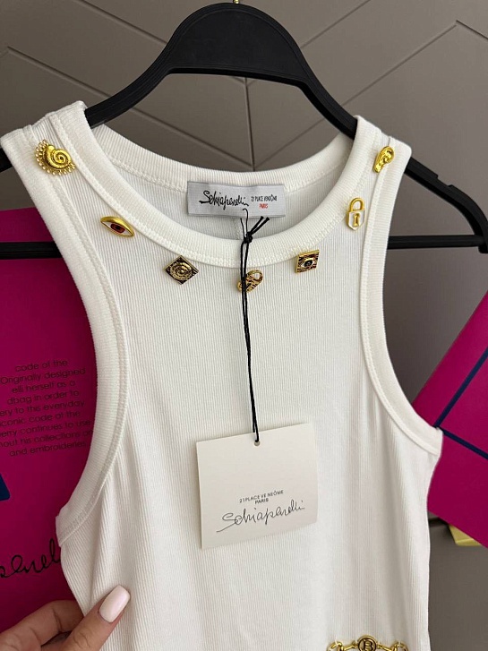 Женская майка Schiaparelli premium - White