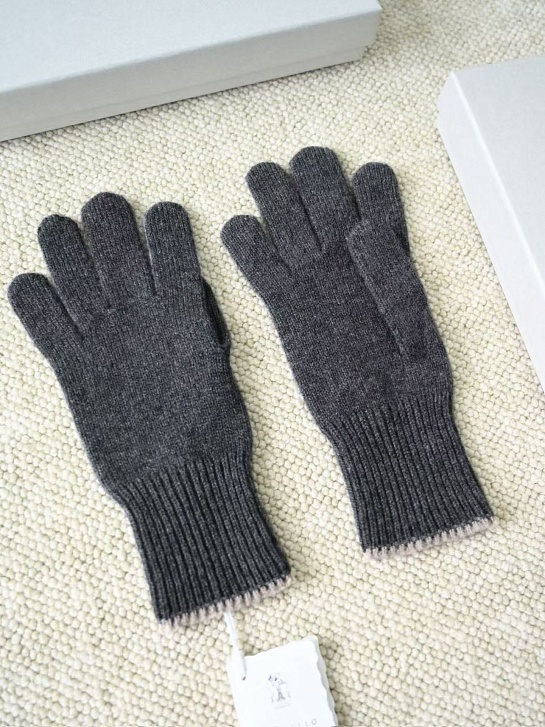 Кашемировые перчатки Brunello Cucinelli premium - Dark Grey