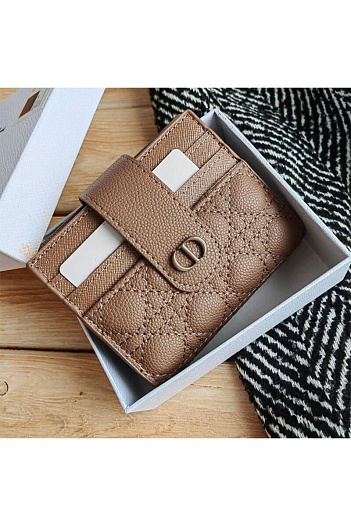 Кожаный кардхолдер Dior 12x10 см   