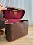 Кожаная сумка косметичка Etro с узором пейсли 24x17 см