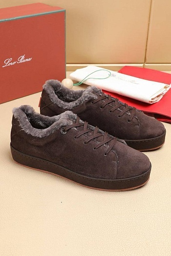 Зимние кроссовки с мехом Loro Piana   