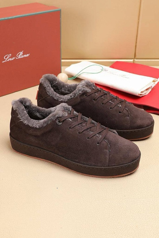 Зимние кроссовки с мехом Loro Piana
