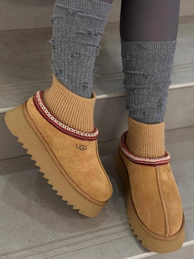 Женские ботинки UGG Classic Mini Cresent - Chestnut   