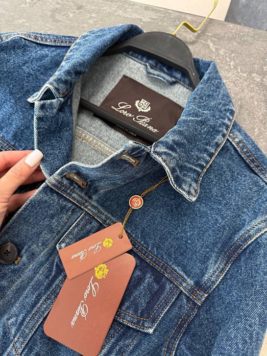 Женская джинсовая куртка Loro Piana premium - Blue
