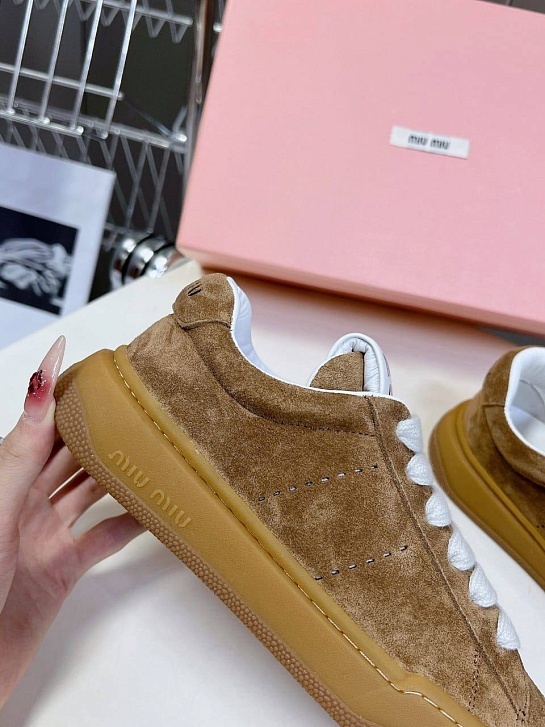 Женские кроссовки MIU MIU Premium - Brown