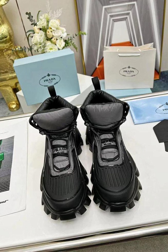 Кроссовки Prada Cloudbust Thunder high-top - Black / Grey
