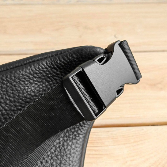 Кожаная сумка на пояс Montblanc 32x15 см