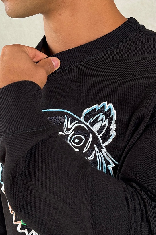 Свитшот чёрного цвета Kenzo Gradient Tiger