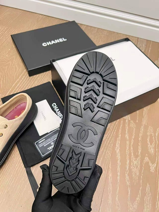 Женские замшевые кеды Chanel premium