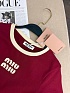 Женская футболка MIU MIU premium - Red