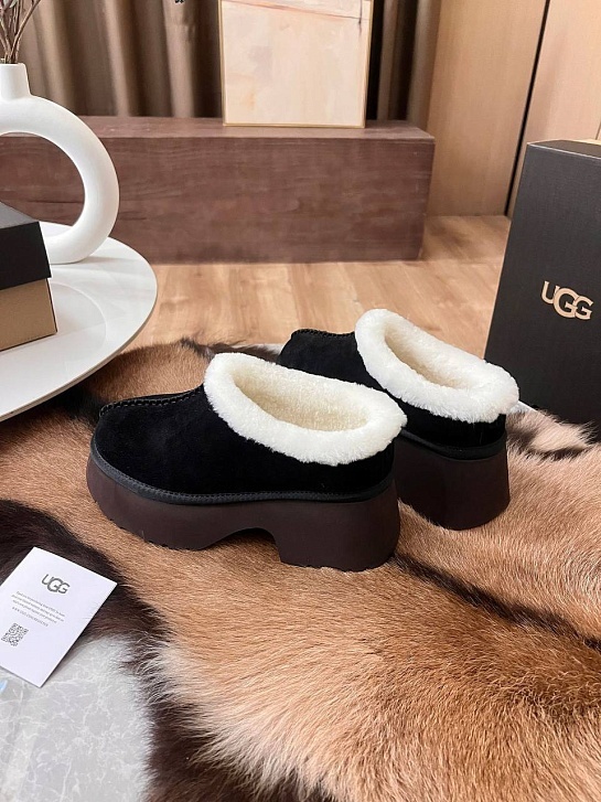 Женские замшевые ботинки UGG Heights Mini - Black