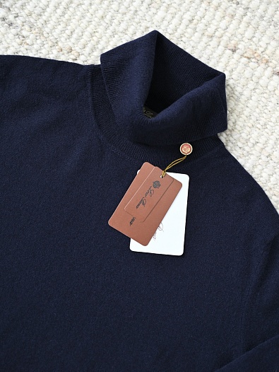 Мужская водолазка Loro Piana Premium - Dark Blue   