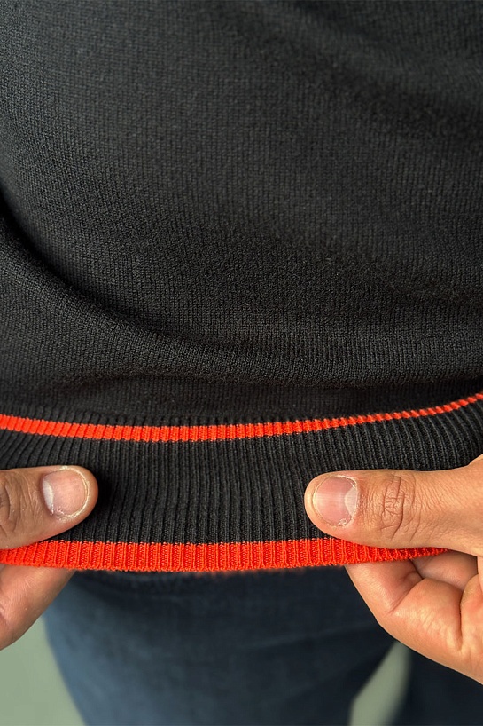 Мужская чёрная водолазка Hermes Premium