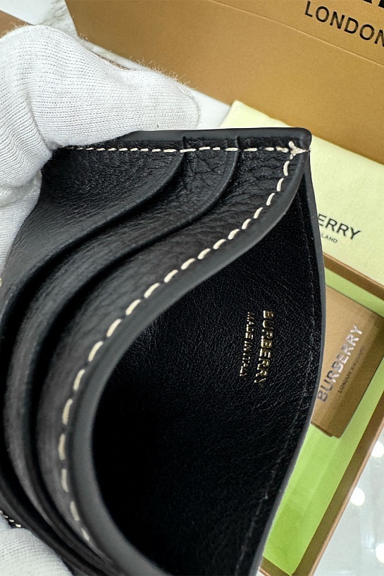 Кожаный кардхолдер Burberry Premium 10x7 см