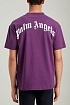 Фиолетовая оверсайз футболка Palm Angels Bear Classic