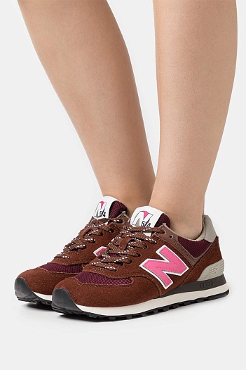 Кроссовки New Balance 574 "Brown Pink" original   