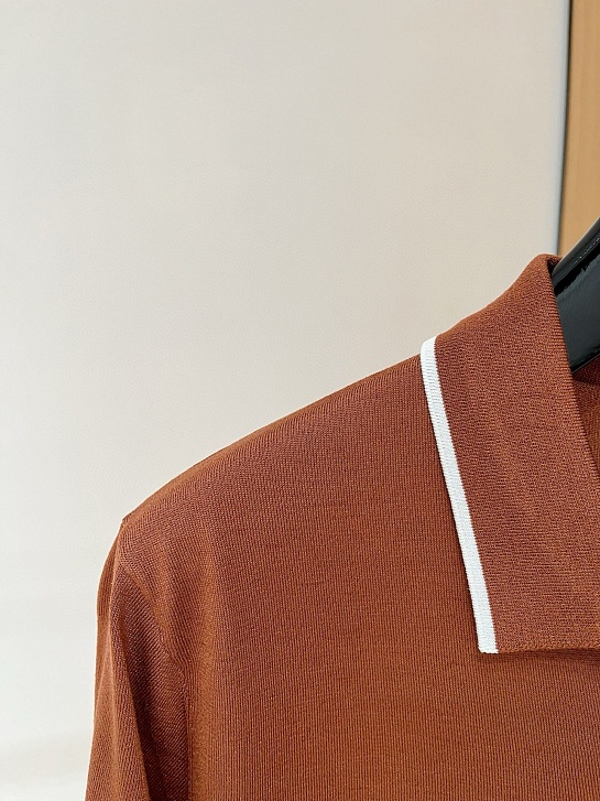 Мужское поло Kiton Premium - Brown