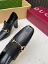 Женские кожаные лоферы на каблуке Gucci Signora Pump premium