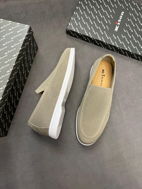 Мужские текстильные лоферы Kiton