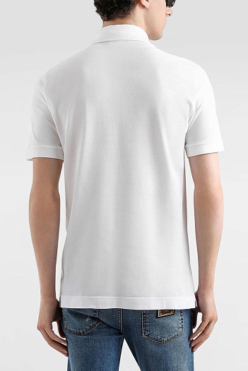 Мужское поло Dolce & Gabbana Premium - White   