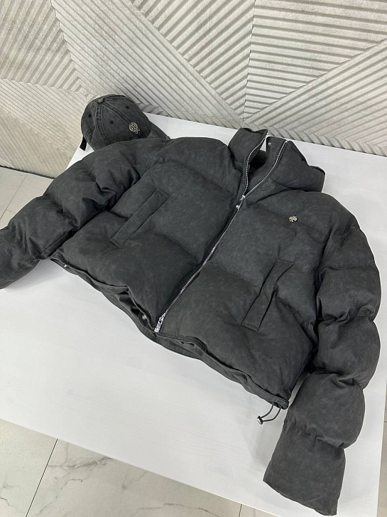 Женская чёрная куртка Chrome Hearts