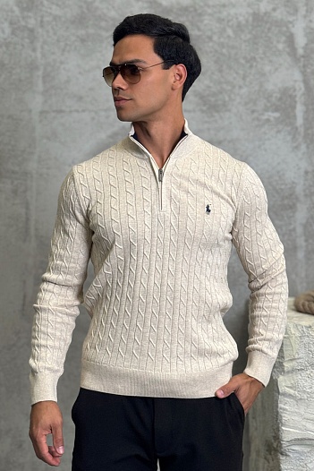Мужской джемпер Polo Ralph Lauren cable-knit - Beige   