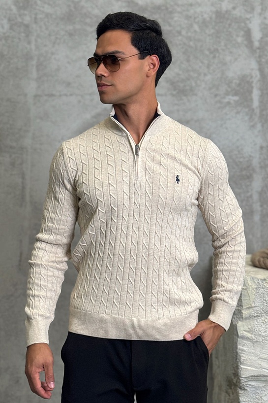 Мужской джемпер Роlо Ralрh Lаurеn cable-knit - Beige