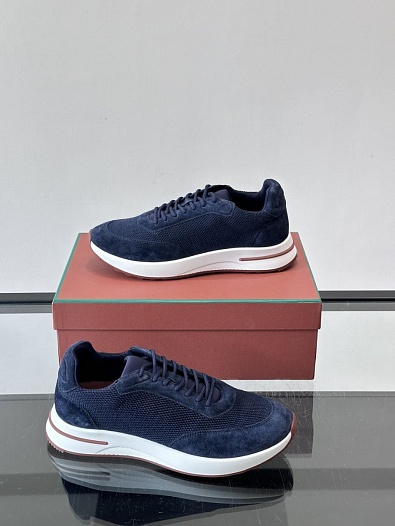 Мужские кроссовки Loro Piana Week End Walk - Navy   