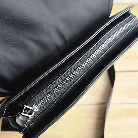 Кожаная сумка Montblanc - Black 26x22 см