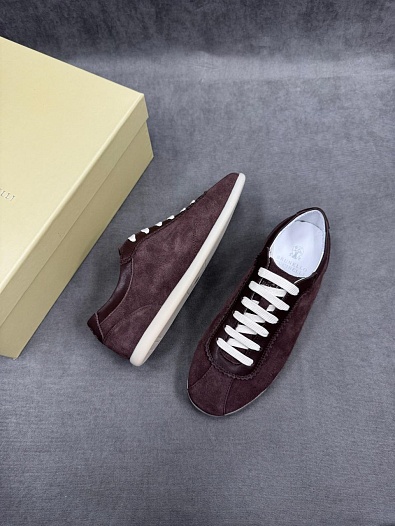 Мужские замшевые кроссовки Brunello Cucinelli   