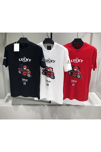 Красная футболка Givenchy x Disney Oswald The Rabbit   
