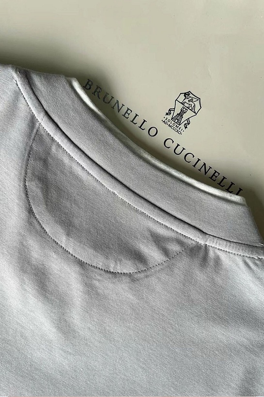 Футболка Brunello Cucinelli Premium layered-effect - Light Grey