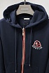 Мужская брендовая кофта Moncler тёмно-синего цвета