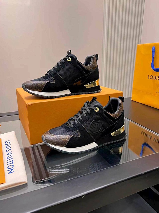 Женские кожаные кроссовки Louis Vuitton Neo Run Away premium