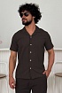 Мужская коричневая рубашка Polo Ralph Lauren