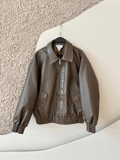 Женская куртка из эко кожи Bottega Veneta   
