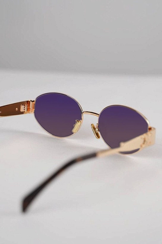 Солнцезащитные очки Celine Triomphe - Brown / Blue / Gold