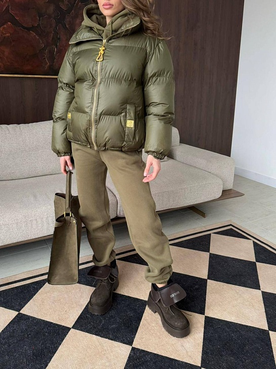 Женский костюм тройка на флисе Schiaparelli premium - Green