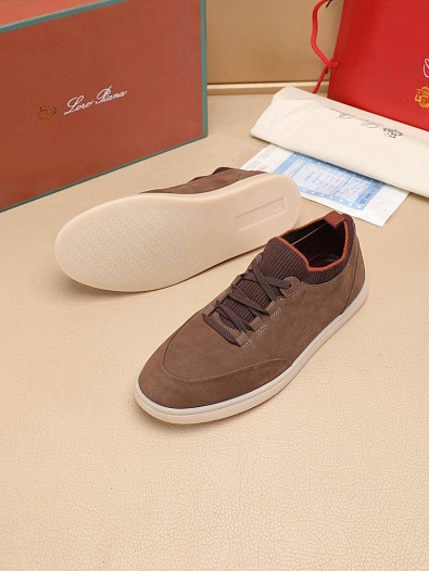 Мужские кроссовки Loro Piana Soho Walk - Brown   