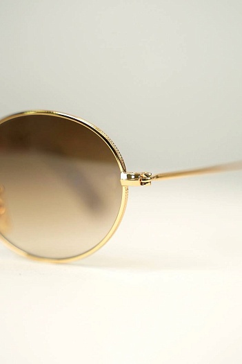 Солнцезащитные очки Ray-Ban Oval Metal - Brown   