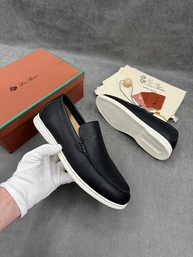 Мужские кожаные лоферы Loro Piana   