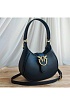 Кожаная сумка Mini Brioche Hobo 22x13.5 см - Black