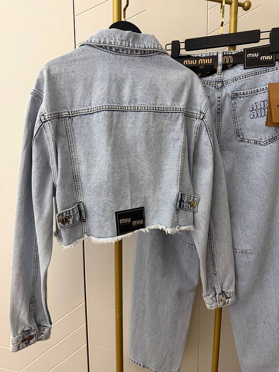 Женская джинсовая куртка MIU MIU premium