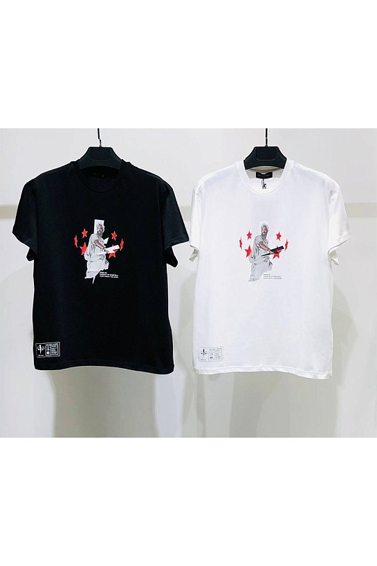 Белая оверсайз футболка Neil Barrett x James Harden