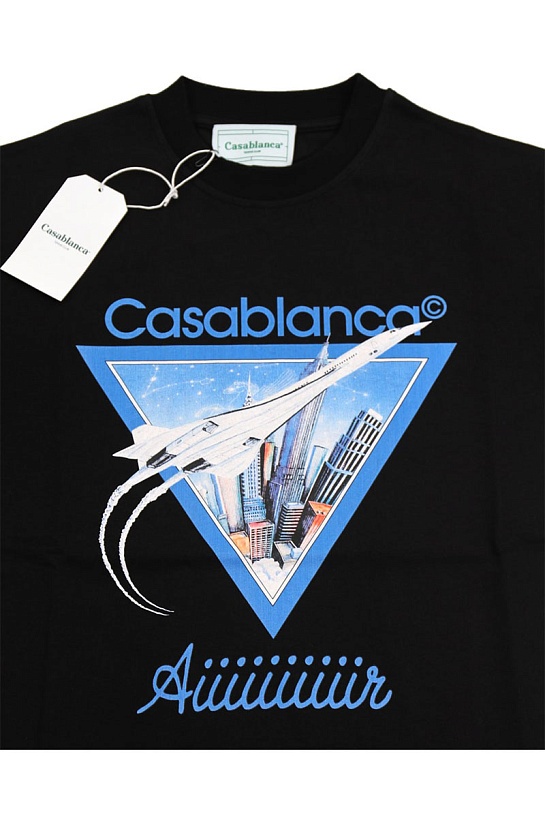Футболка чёрного цвета Casablanca Aiiiiir